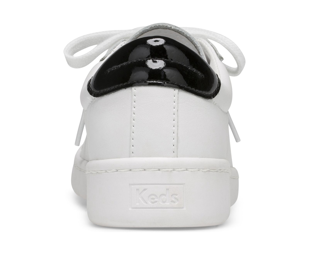 Womens Keds Sneakers - Ace Leather - White - 1238-UAEZC